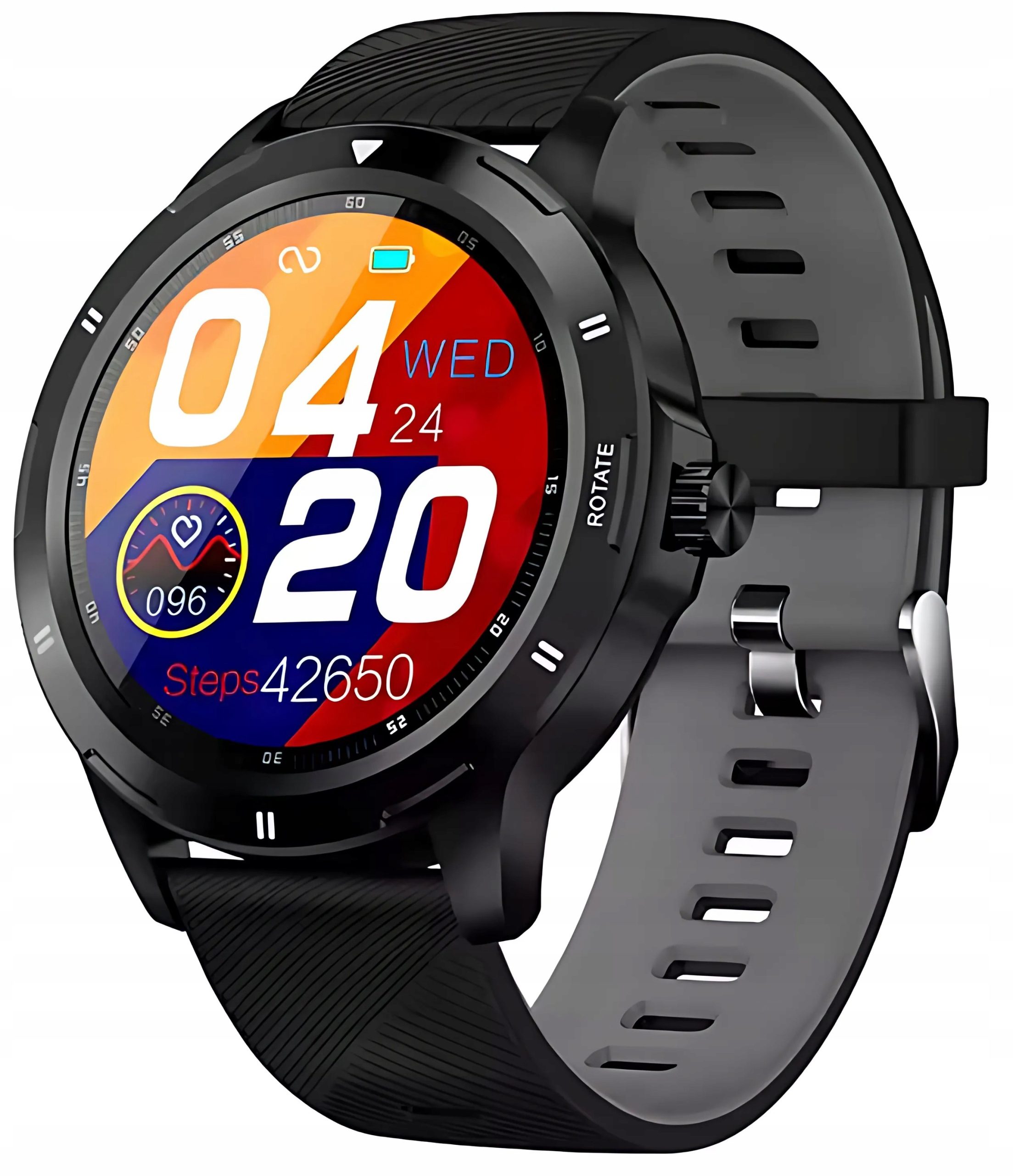 ZEGAREK-SMARTWATCH-SPORTOWY-ROZMOWY-MESKI-DAMSKI-POLSKIE-MENU-CZARNY