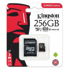 Karta pamięci Kingston 256GB microSD/SD CLASS 10