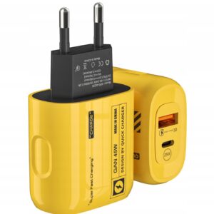 SZYBKA ŁADOWARKA SIECIOWA USB TYPE-C GaN 45W QC 3.0 PD